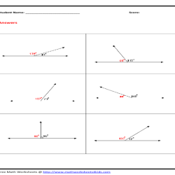 Linear pair and vertical angles worksheet