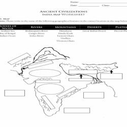 Ancient civilizations india map worksheet answer key